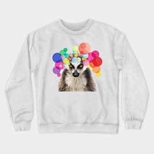 Pop Art Lemur Crewneck Sweatshirt